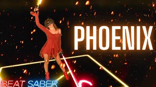 Phoenix  Chrissy Costanza amp Cailin Russo in Beat Saber Expert  Mixed Reality [upl. by Esirrehc792]