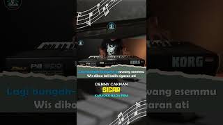 SIGAR  Karaoke Nada Pria  DENNY CAKNAN  shorts shortvideo short [upl. by Irahc]