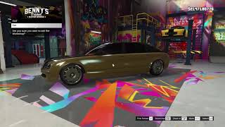 GTA V Bennys Car Custom Enus Cognoscenti Maybach 62  Ultimate Luxury Build [upl. by Ardekal]