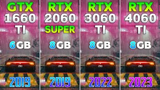 GTX 1660 Ti vs RTX 2060 SUPER vs RTX 3060 Ti vs RTX 4060 Ti  Test in 8 Games [upl. by Adaran]