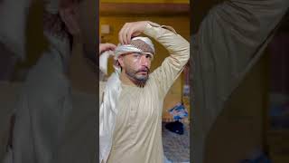 Easy and best way to tie shemagh  how to tie ytshorts arabic shemagh shortfeed اكسبلور لايك [upl. by Vierno]