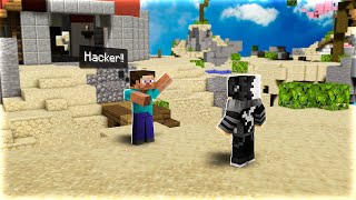 confronting a HACKUSATOR in bedwars [upl. by Lyford]