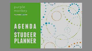 Purple Monkey Agenda amp Studeerplanner instructievideo versie 2024 [upl. by Gabriel792]