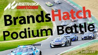 ACC  Online  Brands Hatch Podium Battle [upl. by Targett]