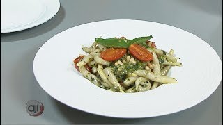 Receta Ají Trofie al pesto con fagiolini e patate [upl. by Nyltiac523]