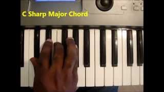 How To Play The C Sharp Major Chord C maj On Piano And Keyboard [upl. by Ulric]