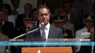 Scioli quotLa seguridad es fue y será mi prioridad hasta el último día de mi mandato” [upl. by Turrell]