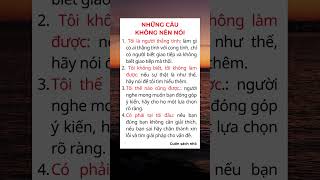 Muốn Giao Tiếp Hiệu Quả Tránh Ngay 4 Câu Này baihoccuocsong foryou [upl. by Dredi589]