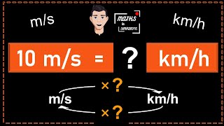 🟠 Conversion vitesses ms en kmh et kmh en ms Explications du pourquoi [upl. by Einnhoj]