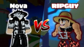 NovaExility vs RipGuy  Blox Fruits PVP [upl. by Moscow]