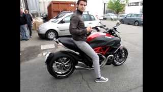 HP Corse Hydroform quotFactoryquot for Ducati Diavel first start [upl. by Ahsinroc]