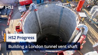 How engineers are building a tunnel ventilation shaft for the HS2 tunnels in London [upl. by Christin]