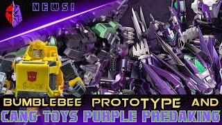 CANG TOYS Purple Predaking and Prototype Bumblebee [upl. by Eglantine]