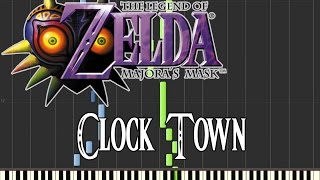 Zelda Majoras Mask  Clock Town Synthesia [upl. by Marlene]