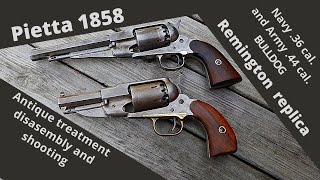 Antique treatment of the Pietta 1858 Remington revolvers [upl. by Davita]