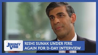 Rishi Sunak under fire again for DDay interview  Jeremy Vine [upl. by Kcirdderf164]