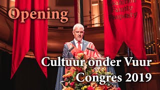 Opening Cultuur onder Vuur Congres 2019 door campagneleider Hugo Bos [upl. by Kizzee]