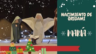 Nacimiento Navideño  Origami Christmas Nativity  María [upl. by Pirbhai115]