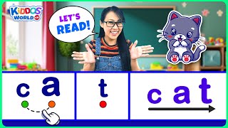 Teach Kids How to Read 3Letter Words  Easy Way to Learn Reading for Kids with Miss V [upl. by Aciemaj]