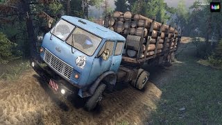 SpinTires обзор мода  МАЗ509 v2 [upl. by Eidnac]