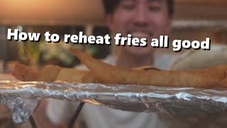 How to reheat French Fries [upl. by Htiekram]