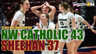 Northwest Catholic wins CIAC Class MM girls basketball championship over Sheehan [upl. by Enenej214]