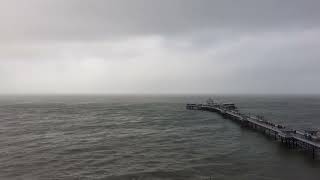 LLANDUDNO PIER DURING A STORM [upl. by Ameerahs466]