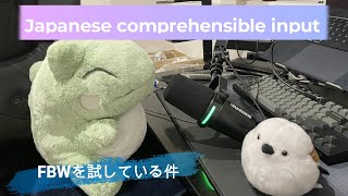 Japanese comprehensible input 15  FBWを試している件 [upl. by Akiram]