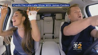 Ariana Grande Joins James Corden For Carpool Karaoke [upl. by Lipcombe]