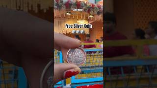 Free Silver Coin🪙 Distribution charminar hyderabad streetfood streetshopping food teluguvlogs [upl. by Isyak]