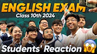 Students Reaction 😱  ENGLISH Class 10th Boards 2024 I Shobhit Nirwan [upl. by Tattan]