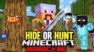 100 Players Compete in a Minecraft HIDE or HUNT [upl. by Ayarahs818]