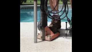 Basic Pool Fence Installation [upl. by Tnilf]