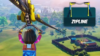 HOW to make a ZIPLINE in LEGO Fortnite [upl. by Ameline503]