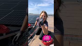 500kw solar power plant connection for girl Heavi curunt viralvideos solarpanels [upl. by Aciras]