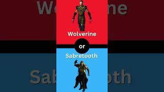 Wolverine vs Sabretooth wolverine sabretooth marvel [upl. by Arocahs]