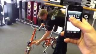 World Record for unfolding and folding a Brompton Bicycle [upl. by Vories]