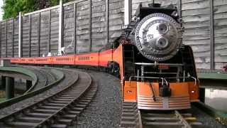 The first Trial run of the Accucraft GS4 Daylight 4449 live Steam [upl. by Tiffy]