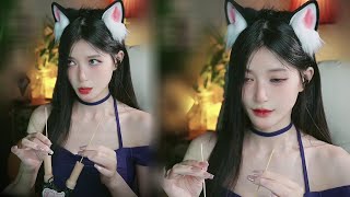 ASMR Ear Cleaning ASMR Ear Blowing  SuanSuan ASMR  20240811 [upl. by Krug]