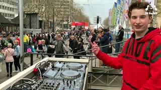 DJ BastiQ at NN Marathon Rotterdam 2019 [upl. by Nohtanoj]