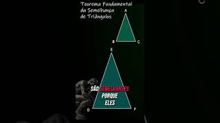 Teorema Fundamental da Semelhança de Triângulos matemática [upl. by Aaberg794]