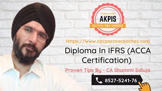 IFRS DIPLOMA  ACCA CERTIFICATE   Get Your Job After Completion with AKPIS [upl. by Vashtee]