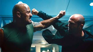 Hobbs vs Shaw Fight Scene Furious 7 2015 Movie Clip HD [upl. by Nimar]