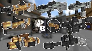 Minecraft VPB Create FirearmsKinetic Pixel Gun Pack Showcase All Weapons [upl. by Moss848]