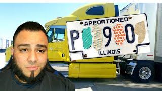 Renewing my IL apportion plates Trucker owner operatorrenovando placas [upl. by Eittik]