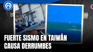 Sismo de 74 grados sacude Taiwán hay alerta de tsunami en Japón [upl. by Sisi]