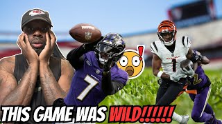 CHIEFS FAN REACTS TO Cincinnati Bengals vs Baltimore Ravens Game Highlights [upl. by Ennire]