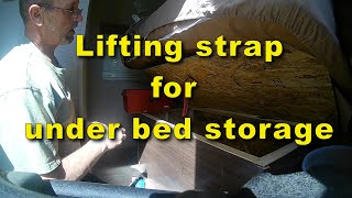 RV under bed storage lift assist strap [upl. by Ynattyrb692]