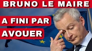 EUROPE  BRUNO LE MAIRE A FINI PAR AVOUER Charbofficiel2 [upl. by Nnylanna]