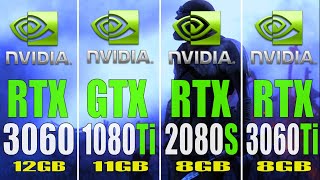 RTX 3060 vs GTX 1080Ti vs RTX 2080 SUPER vs RTX 3060Ti  PC GAMES TEST [upl. by Noirod795]